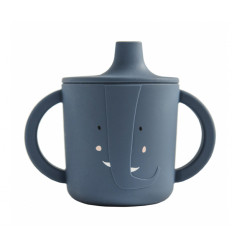 SIL SIPPY CUP MRS. ELEPHANT BLUE 25