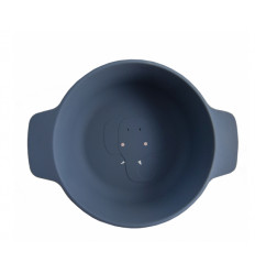 SILICONE BOWL MRS. ELEPHANT BLUE 25