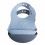 SILICONE BIB 2-P MRS. ELEPHANT BLUE 25