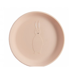 SILICONE PLATE MRS. RABBIT ROSE 25