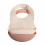SILICONE BIB 2-PACK MRS. RABBIT ROSE 25