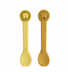 SIL SPOON 2-PACK MR. LION YELLOW 25