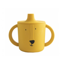 SILICONE SIPPY CUP MR. LION YELLOW 25