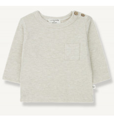 T-SHIRT PLAIN JERSEY OATMEAL 9M