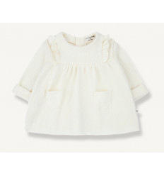 DRESS RECYCLED EXTRA SOFT FLEECE ECRU 9M