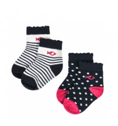 FERGUIE SOCKS BB BLANC/NAVY T1
