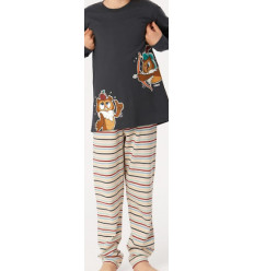 JONGENS PYJAMA ANTRACIET 6Y JONGENS PYJAMA ANTRACIET 6Y