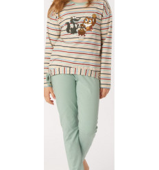 MEISJES PYJAMA MULTICOLOR STREPEN 3Y MEISJES PYJAMA MULTICOLOR STREPEN 3Y