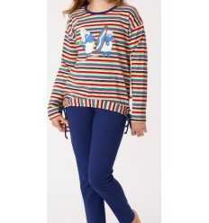 MEISJES PYJAMA MULTICOLOR STREPEN 3Y MEISJES PYJAMA MULTICOLOR STREPEN 3Y
