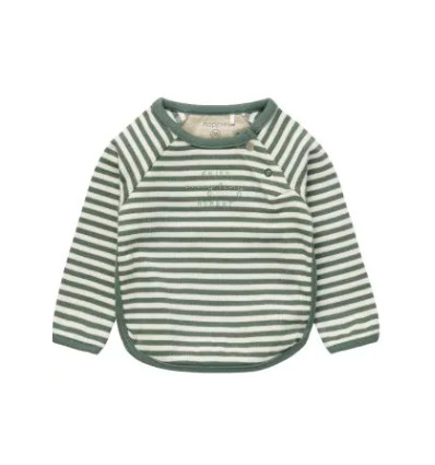 UNISEX TEE JUDSON LS STRIPE GROEN 50