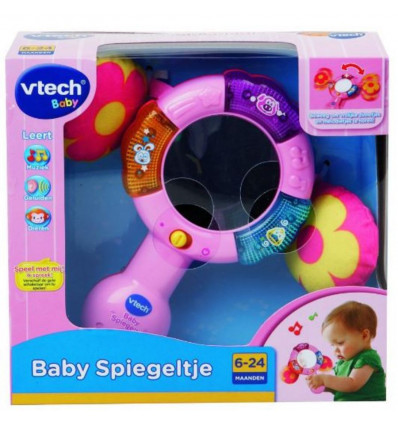 BABY SPIEGELTJE ROZE 8
