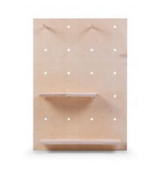 ETAGERE MURALE PEGBOARD NATUREL 65X90 22