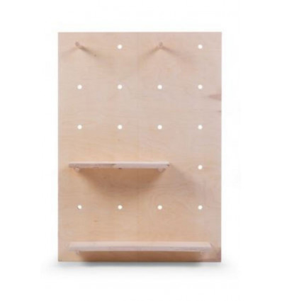 ETAGERE MURALE PEGBOARD NATUREL 65X90 22
