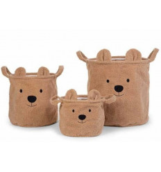 TEDDY BASKET BRUIN 3 STUKS 20/30/40 243