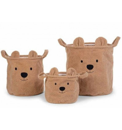 TEDDY BASKET BRUIN 3 STUKS 20/30/40 243