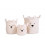 TEDDY BASKET OFF WHITE SET OF 3 243