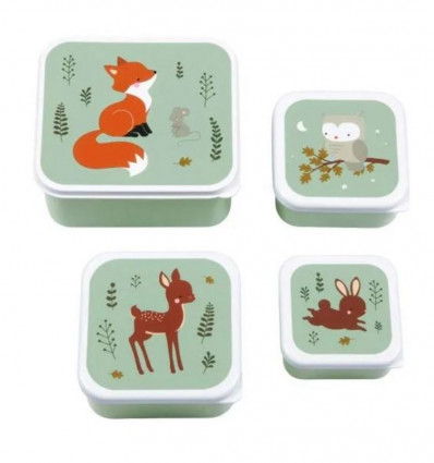 LUNCH & SNACK BOX SET BOSVRIENDJES SALIE