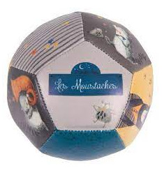 BALLON SOUPLE 10CM LES MOUSTACHES 22