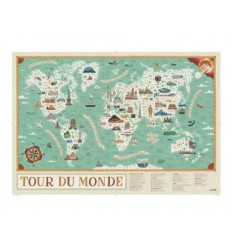 POSTER/ STICKERS LE TOUR DU MONDE 22