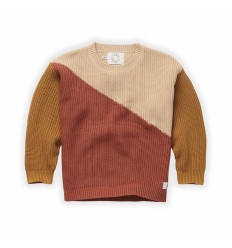 SWEATER COLORBLOCK NOUGAT 4Y 21