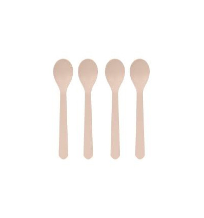 SPOON SET 4 PCS GEO POW PINK 25