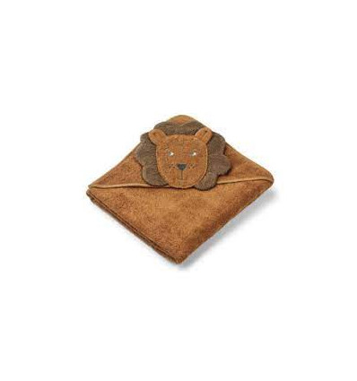 AUGUSTA HOODED TOWEL LION/GOLD CARAM 22