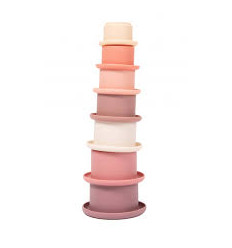 B- STACK CUPS BATH TOY LOVELY PINK 25
