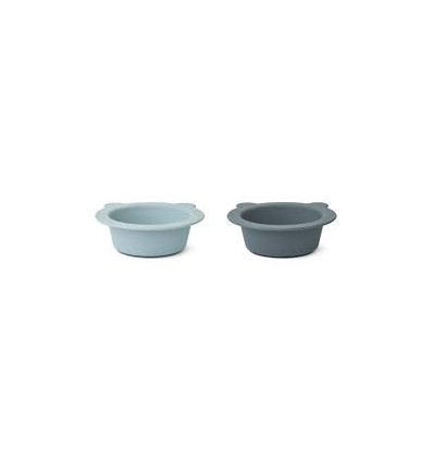PEONY SUCTION BOWL 2P SEA/WHALE BLUE 22
