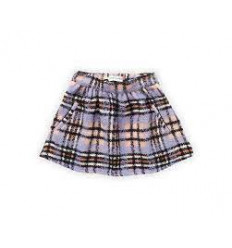 SKIRT BOUCLE CHECK ICE PURPLE 6Y 22