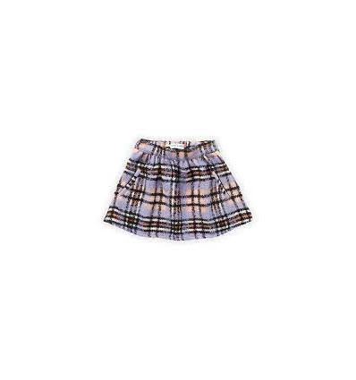 SKIRT BOUCLE CHECK ICE PURPLE 6Y 22