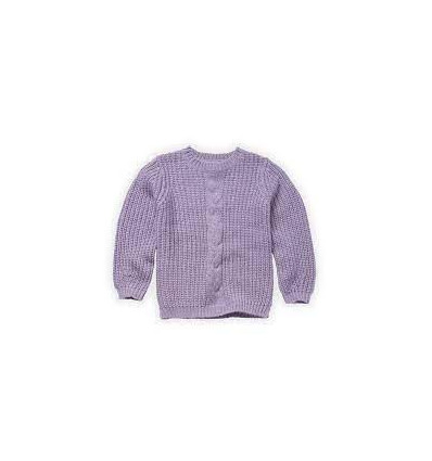 CABLE SWEATER PURPLE ICE PURPLE 6Y 22