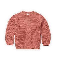 CABLE SWEATER ROSE FADED ROSE 4Y 22