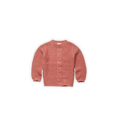 CABLE SWEATER ROSE FADED ROSE 4Y 22