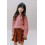 CABLE SWEATER ROSE FADED ROSE 6Y 22