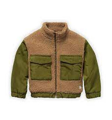 SHERPA JACKET COLOURBLOCK KHAKI 4Y 22