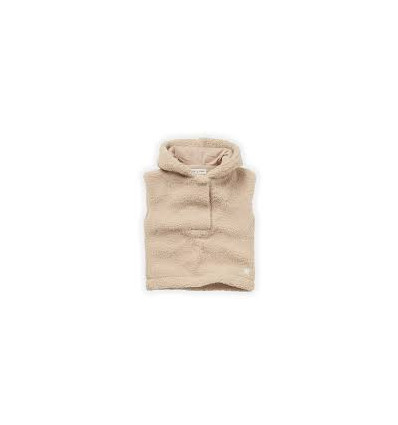 HOODED TEDDY BODYWARMER IVORY 3Y 22