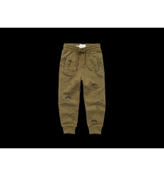 SWEATPANTS DINO PRINT KHAKI 4Y 22