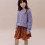 PAPERBAG SKIRT VELVET RIB HZLNUT 6Y 22