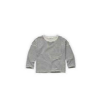 T-SHIRT STRIPE IVORY 3Y 22