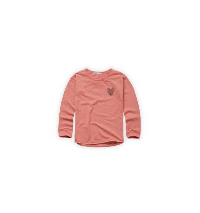 T-SHIRT HEART FADED ROSE 3Y 22