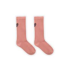 HIGH SOCKS HEART ROSE FADED ROS 27-30 22
