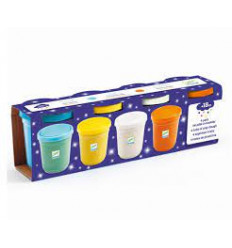 4 POTS DE PATE A MODELER PAILLETEES 22