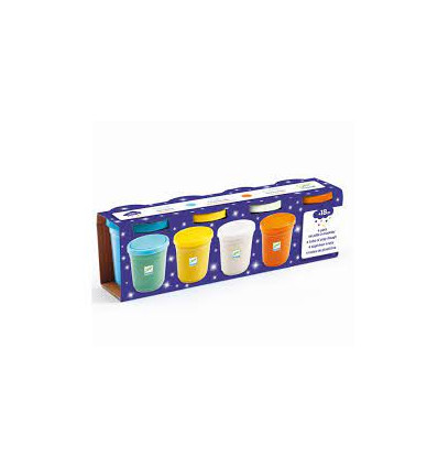 4 POTS DE PATE A MODELER PAILLETEES 22