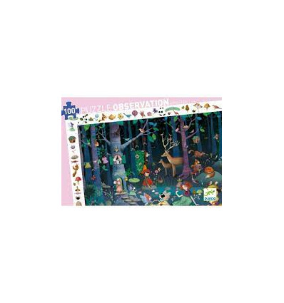PUZZLE LA FORET ENCHANTEE 100 PCS 22
