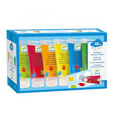 6 TUBES DE PEINTURE A DOIGTS 24