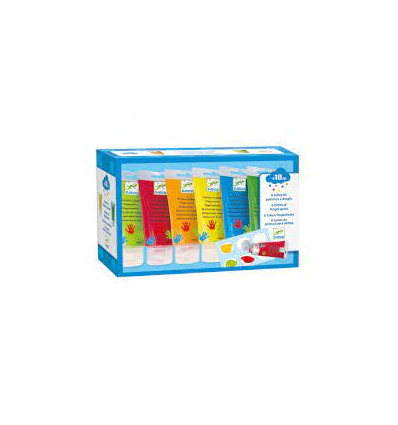 6 TUBES DE PEINTURE A DOIGTS 24