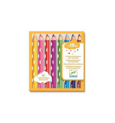 8 CRAYONS DE COULEUR POUR LES PETITS 24