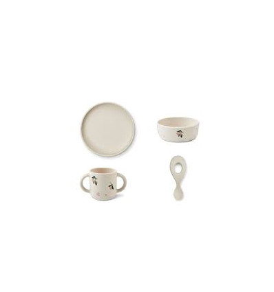 VIVI PRINTED SIL SET PEACH/SEA SHELL 22