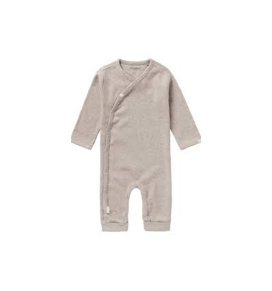 U PLAYSUIT LS RIB NEVIS BRUIN 68 22