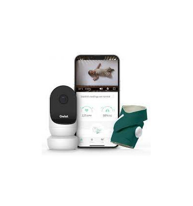 OWLET DUO VERT FONC SMART SOCK3/CAM 23